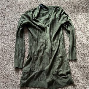 Elegant Olive Green Women's Cardigan